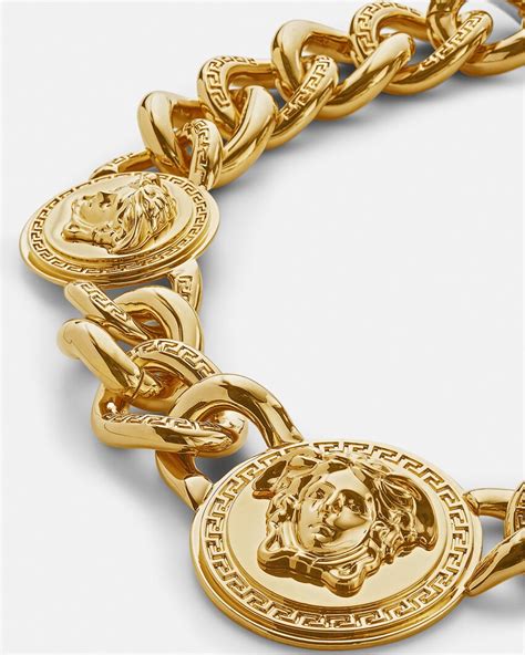 chaine en or versace pour femme|Medusa collier en chaîne Or .